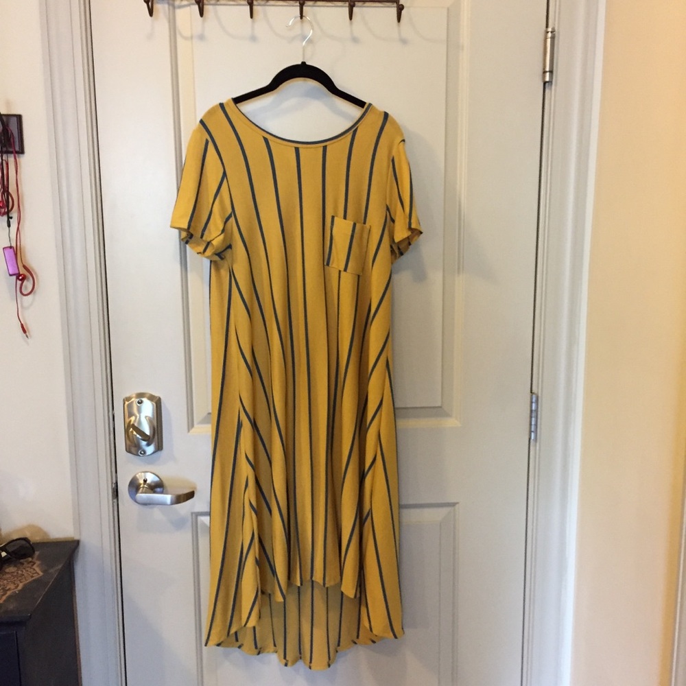 Striped LuLaRoe Carly Dress